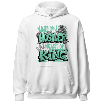 Green Glow 3s Hoodie Match Hustler Heart King - NastyJamz