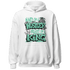 Green Glow 3s Hoodie Match Hustler Heart King - NastyJamz