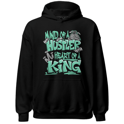 Green Glow 3s Hoodie Match Hustler Heart King - NastyJamz