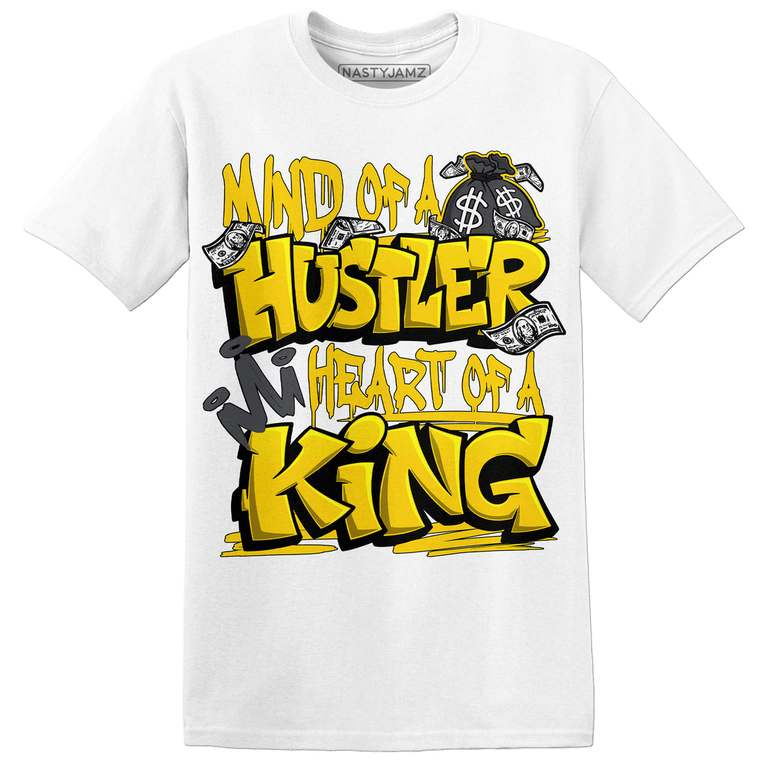 Thunder 4s T Shirt Match Hustler Heart King - NastyJamz