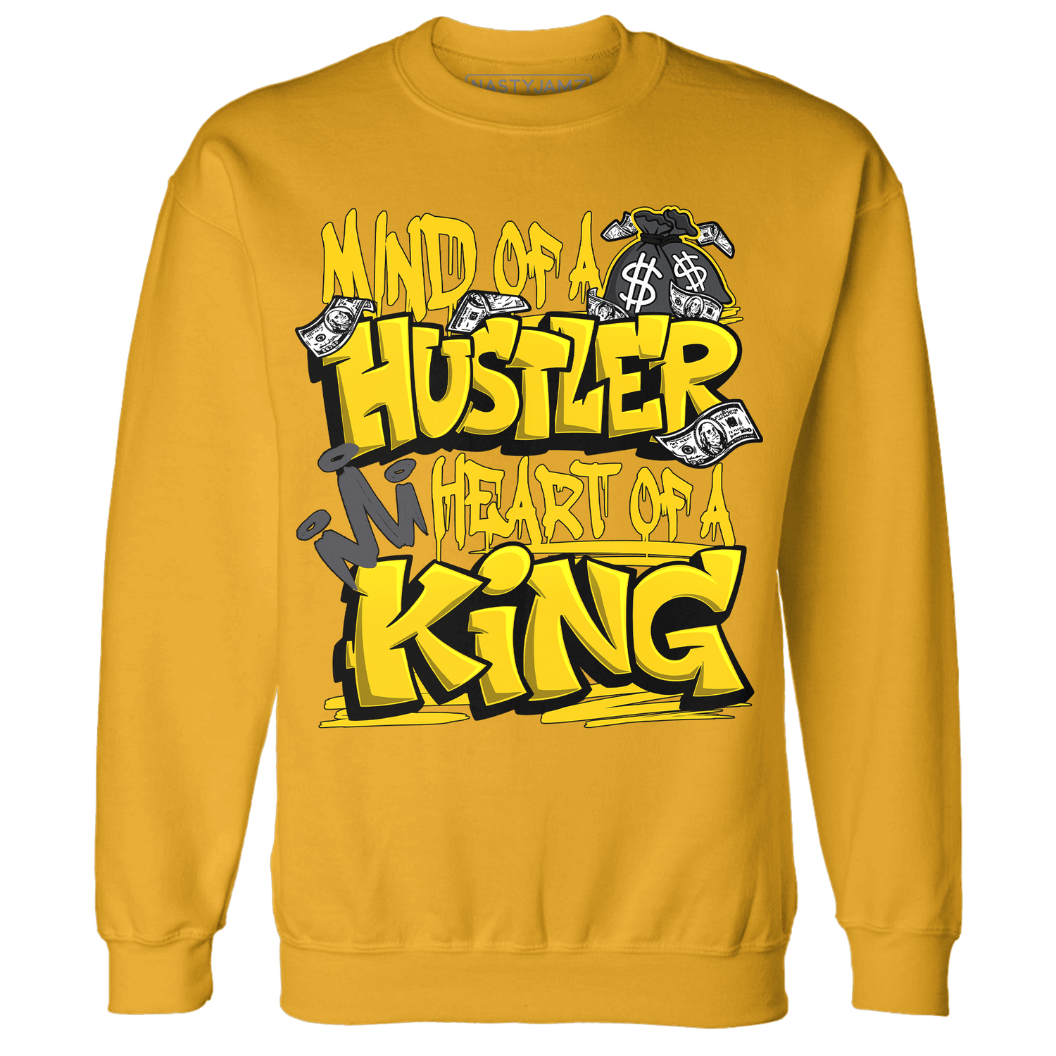 Thunder 4s Sweatshirt Match Hustler Heart King - NastyJamz