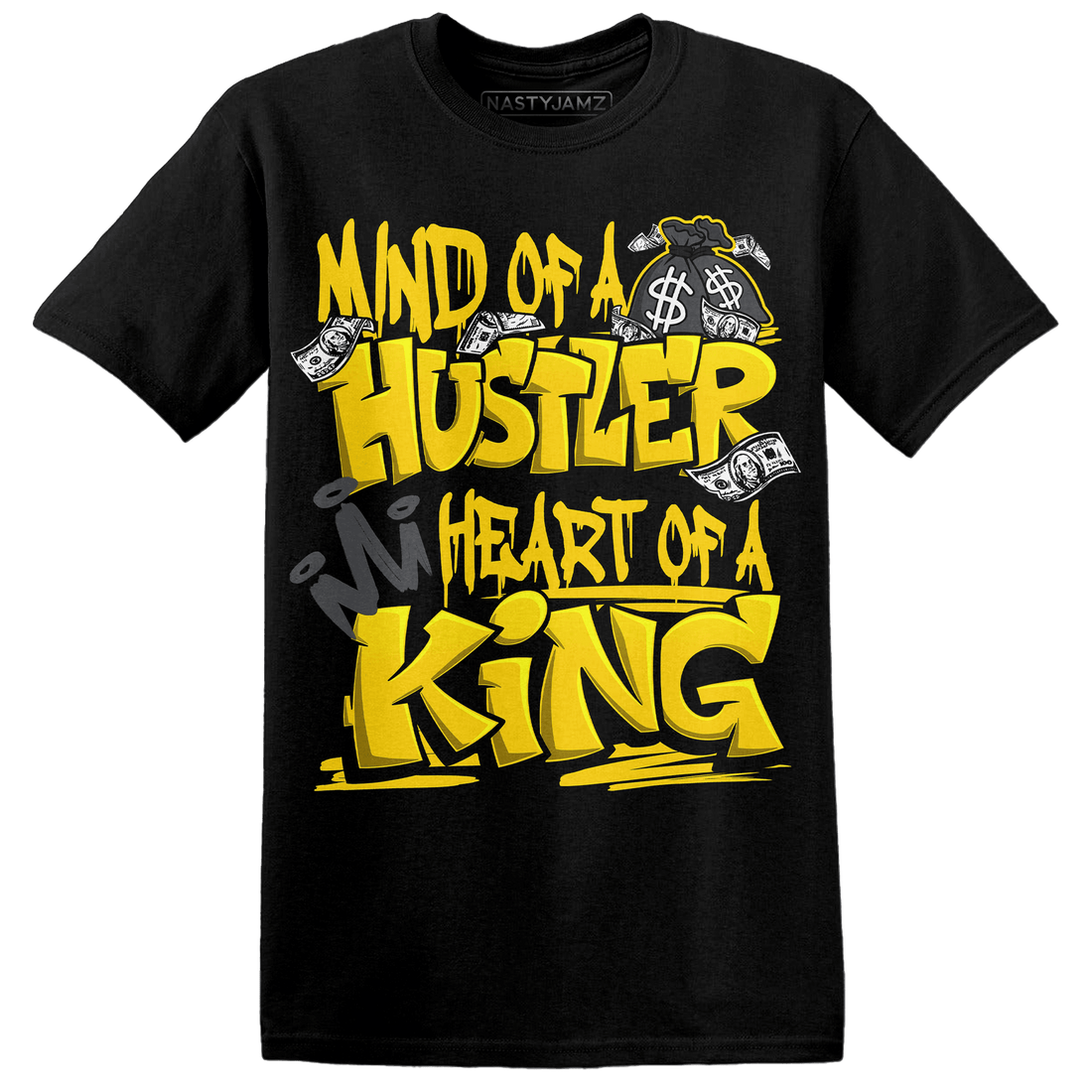 Thunder 4s T Shirt Match Hustler Heart King - NastyJamz