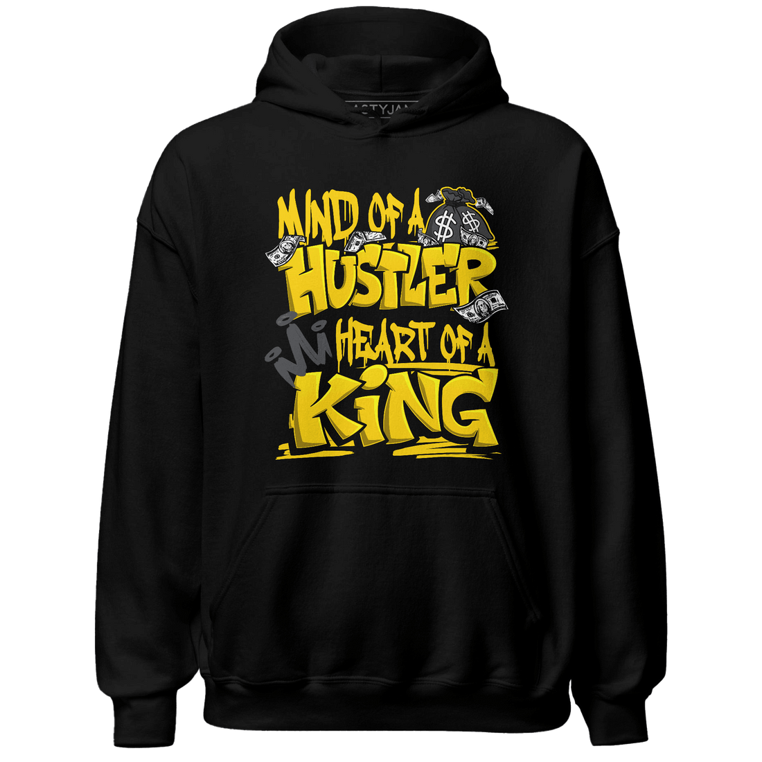 Thunder 4s Hoodie Match Hustler Heart King - NastyJamz