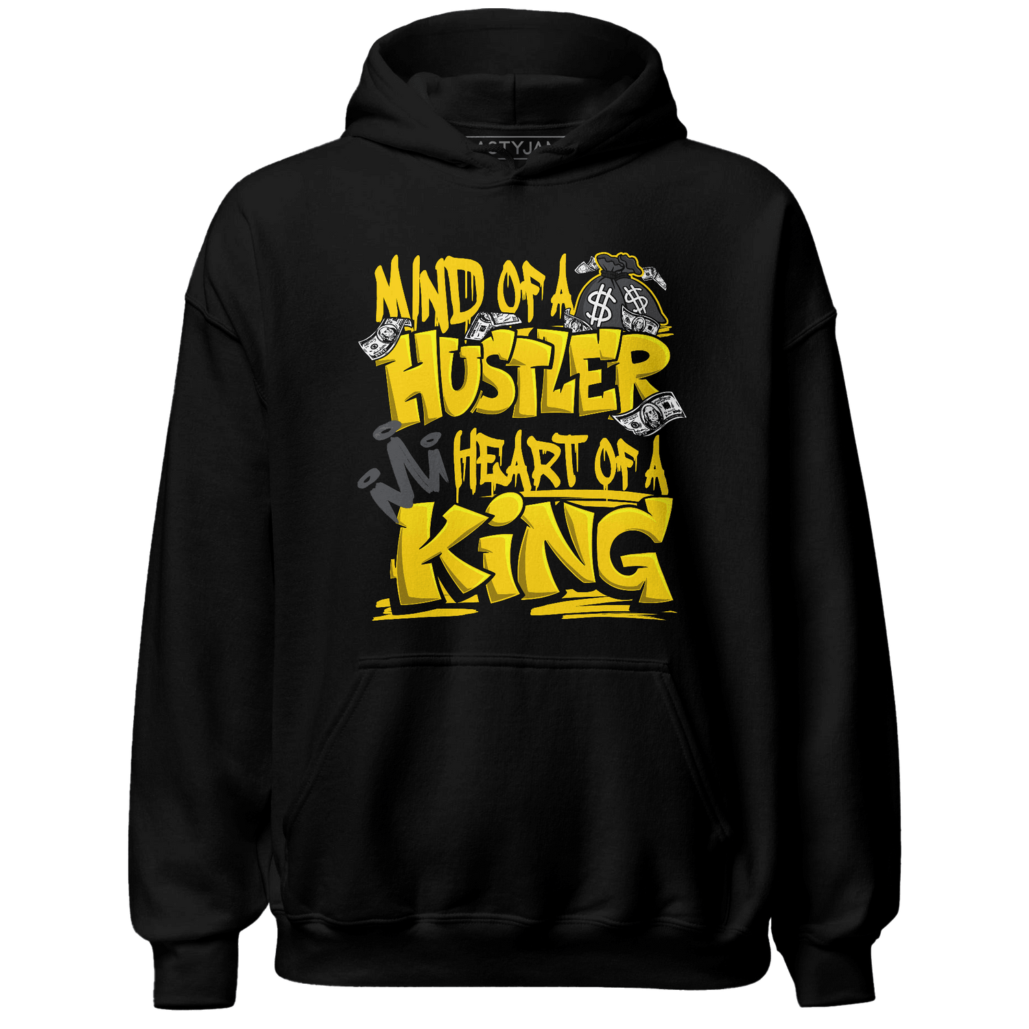 Thunder 4s Hoodie Match Hustler Heart King - NastyJamz