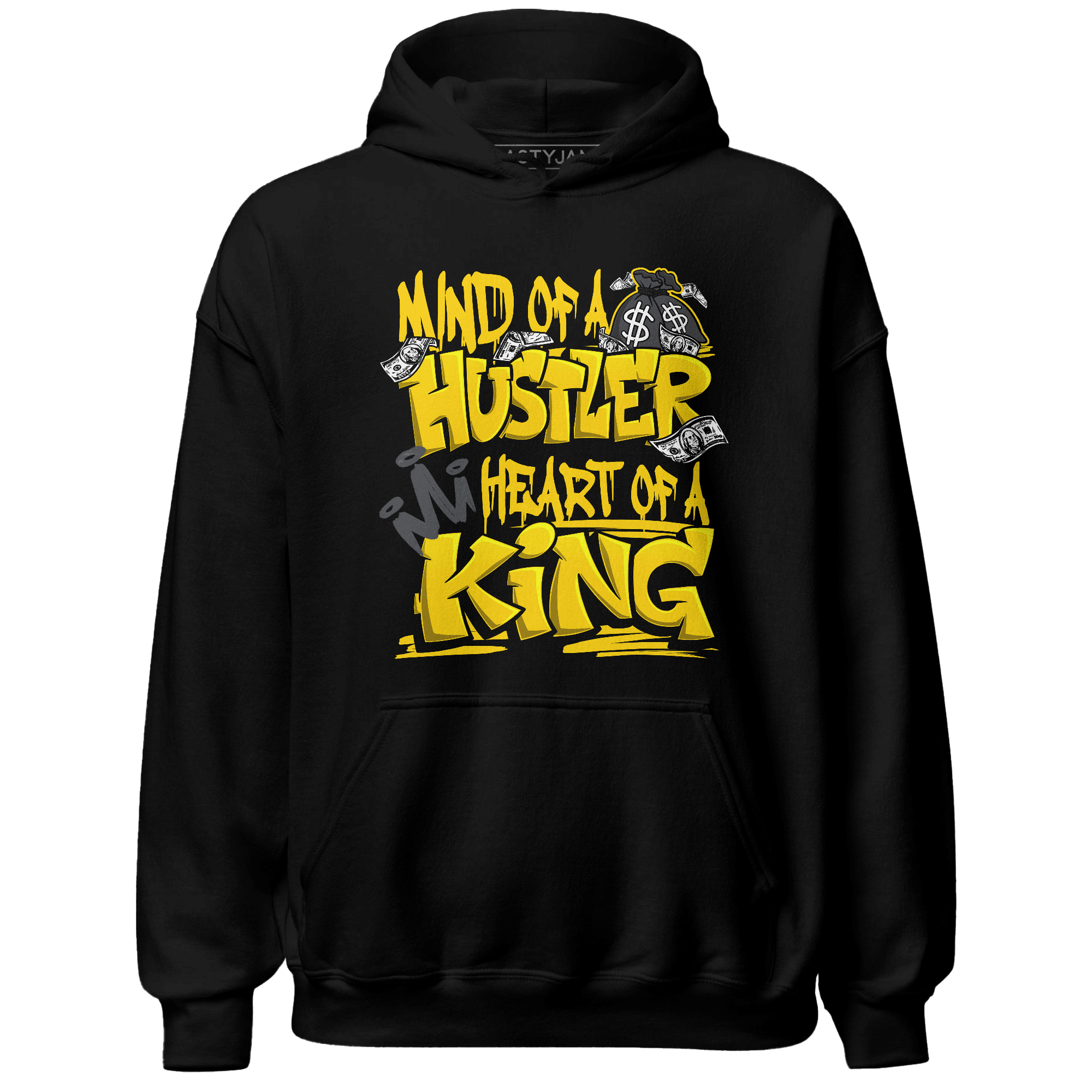 Thunder 4s Hoodie Match Hustler Heart King - NastyJamz