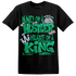 Lucky Green 5s T Shirt Match Hustler Heart King - NastyJamz