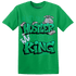 Lucky Green 5s T Shirt Match Hustler Heart King - NastyJamz