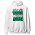 Lucky Green 5s Hoodie Match Hustler Heart King - NastyJamz