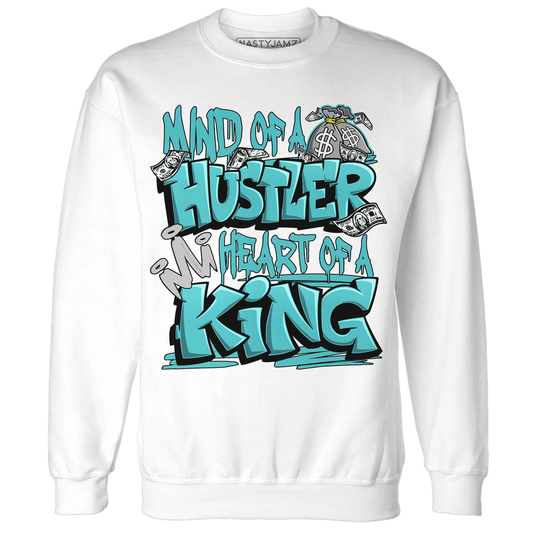 NastyJamz-NBL-Cyan-Burst-9060-Sweatshirt-Match-Hustler-Heart-King