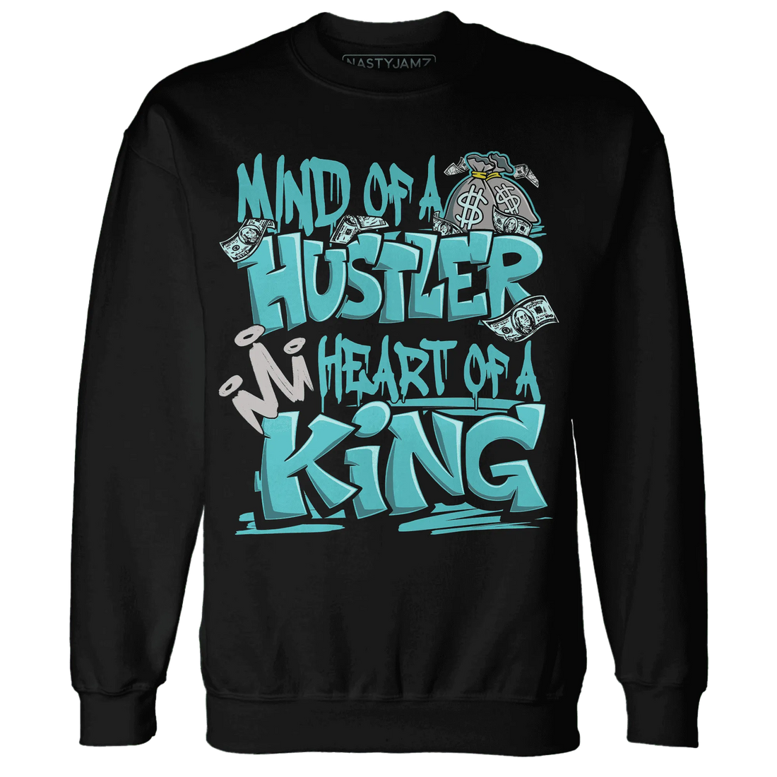 NastyJamz-NBL-Cyan-Burst-9060-Sweatshirt-Match-Hustler-Heart-King