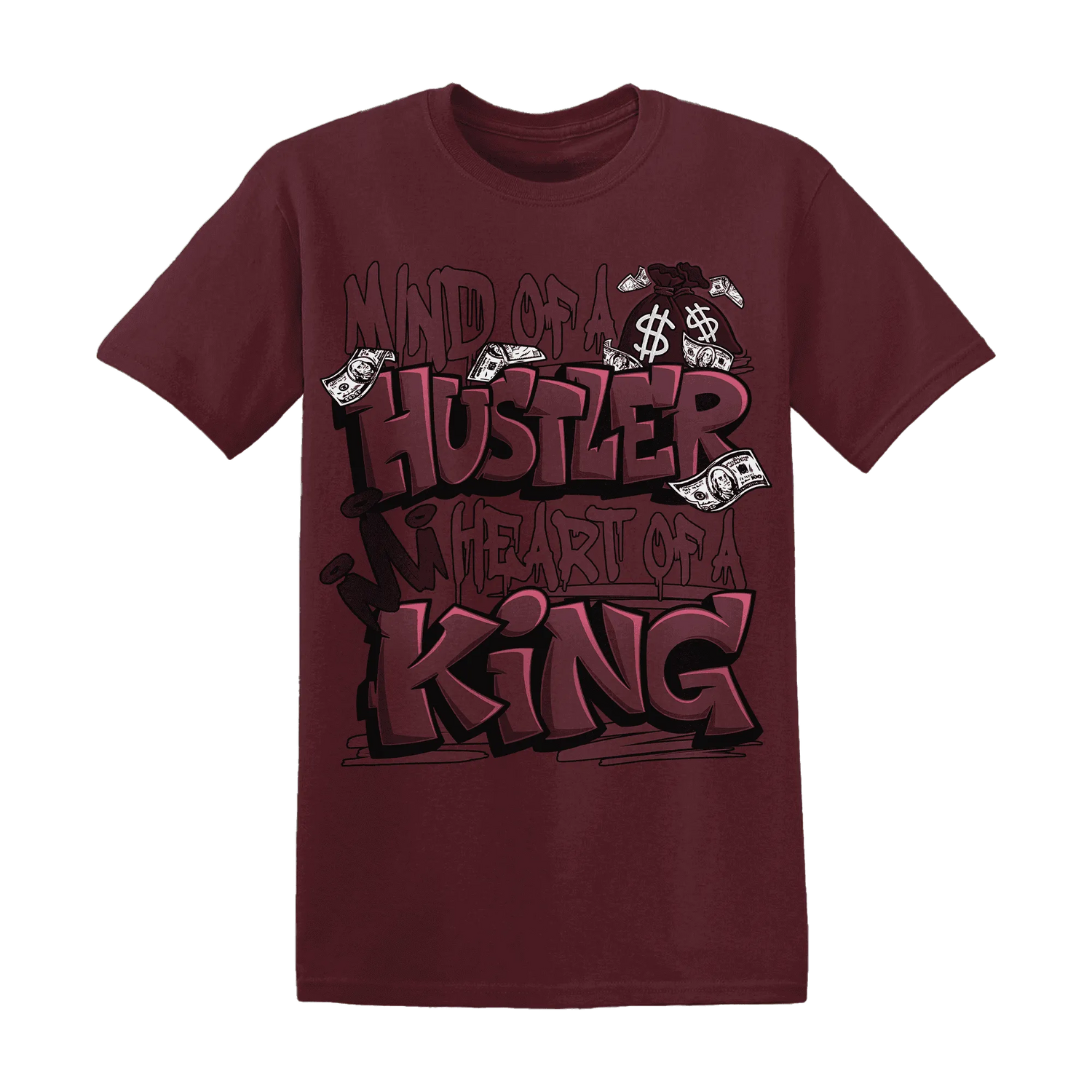 NastyJamz-VaporMax-Night-Maron-Burgundy-T-Shirt-Match-Hustler-Heart-King
