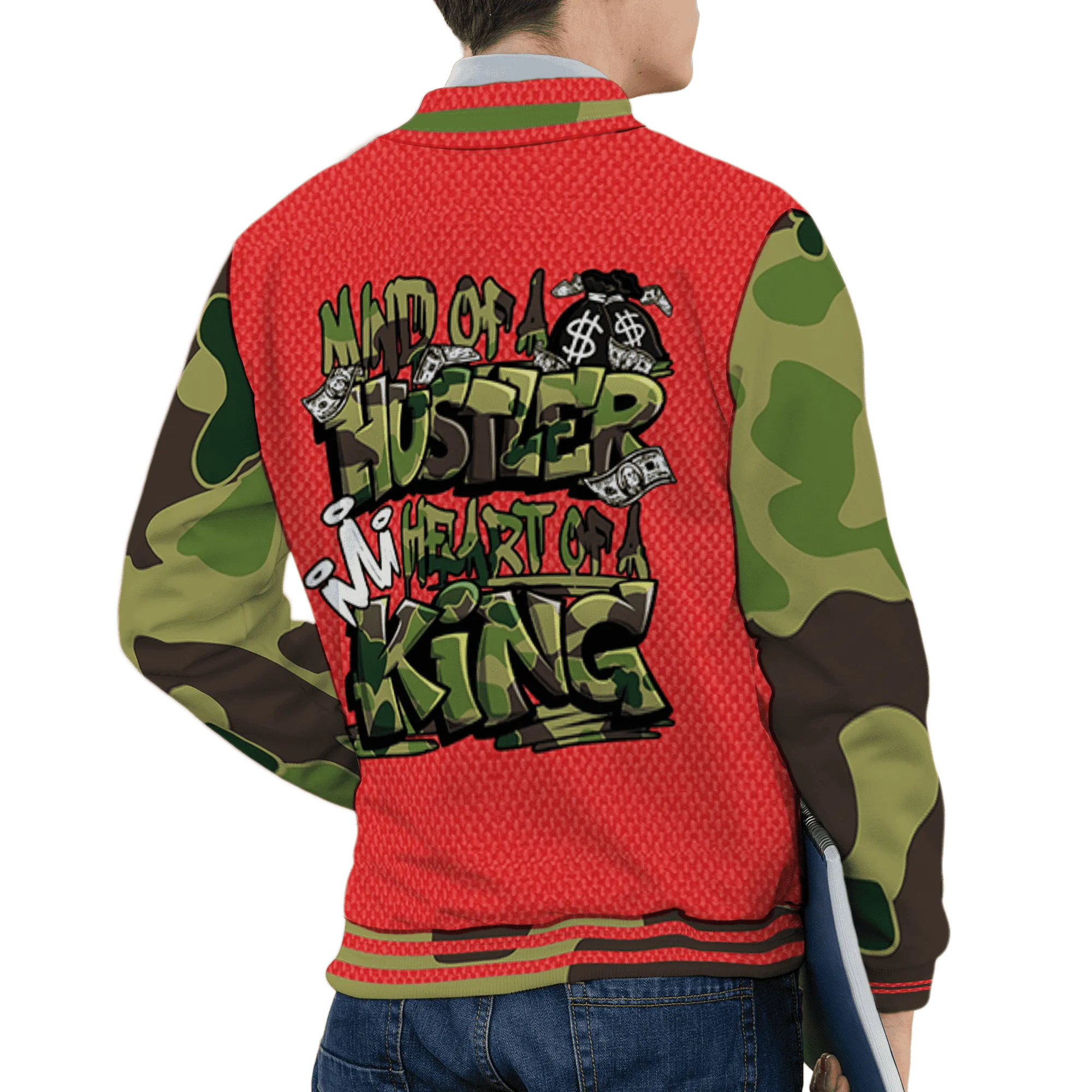 AM-90-Dark-Sage-Solar-Red-NastyJamz-Varsity-Match-Hustler-Heart-King