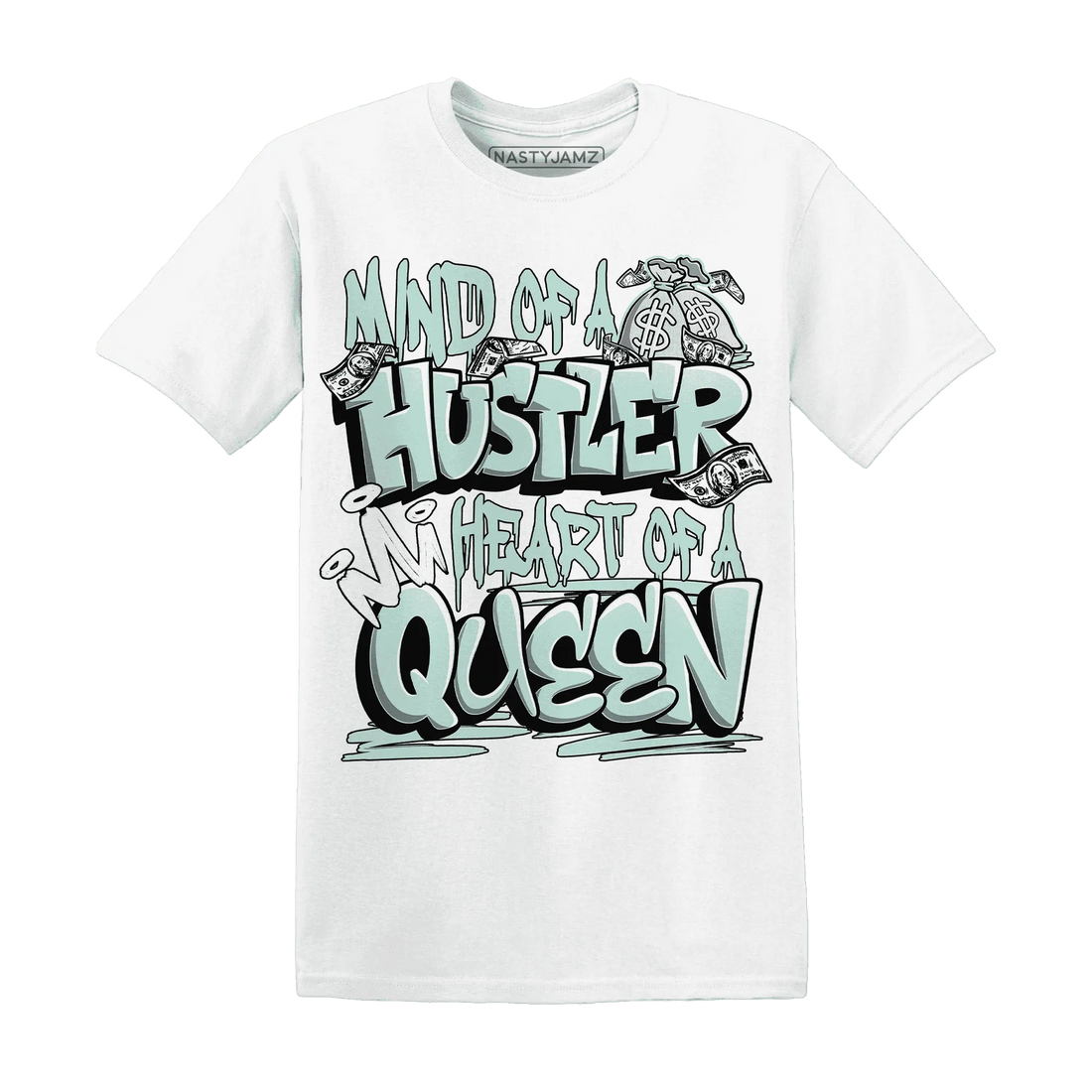 NastyJamz-AF-1-Low-Jade-Ice-White-T-Shirt-Match-Hustler-Heart-Queen