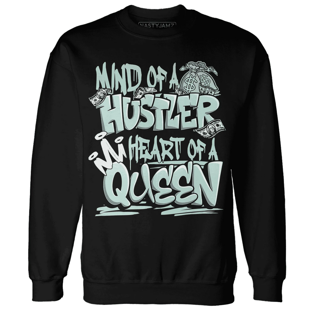 NastyJamz-AF-1-Low-Jade-Ice-White-Sweatshirt-Match-Hustler-Heart-Queen