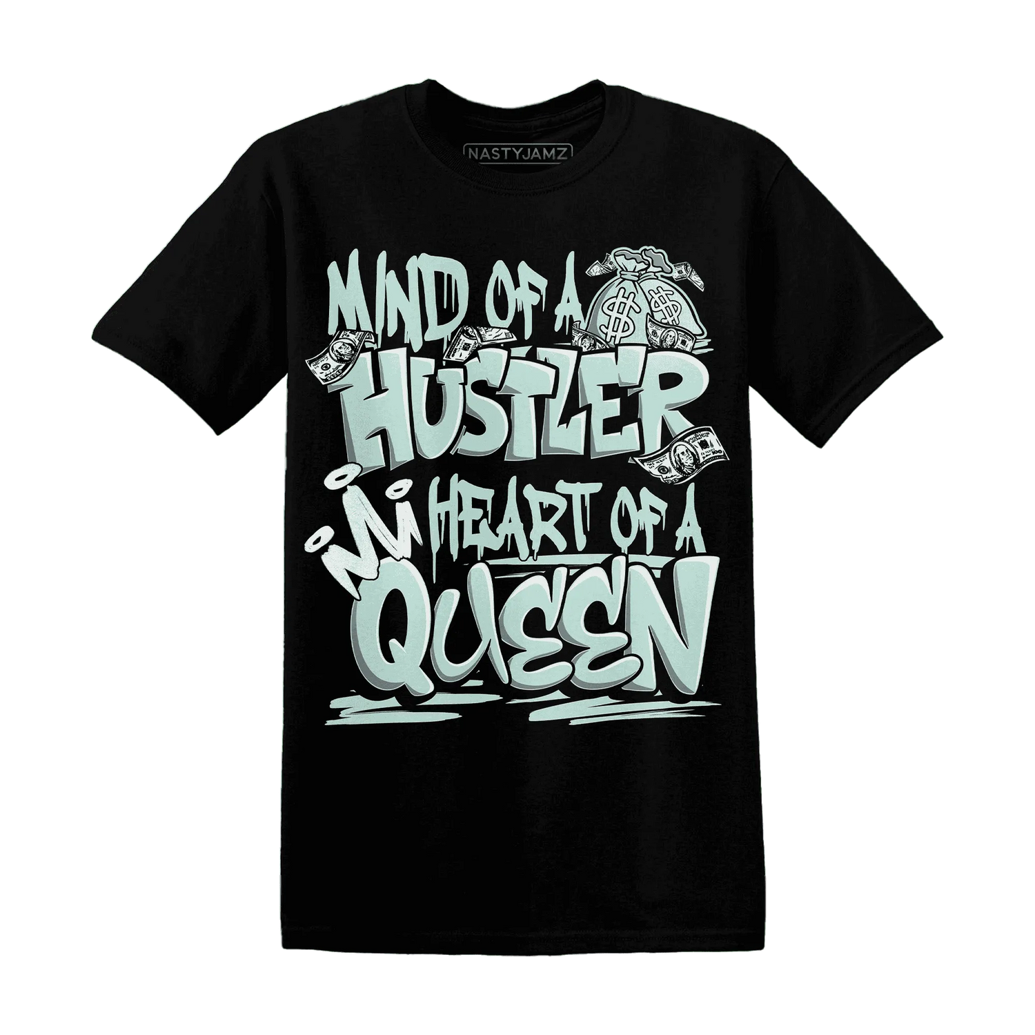 NastyJamz-AF-1-Low-Jade-Ice-White-T-Shirt-Match-Hustler-Heart-Queen