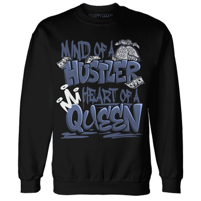 Low-Diffused-Blue-11s-Sweatshirt-Match-Hustler-Heart-Queen