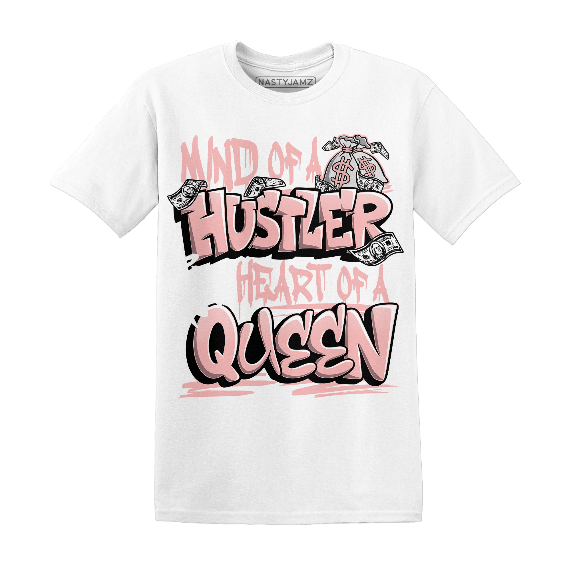 Low Legend Pink 11s T Shirt Match Hustler Heart Queen - NastyJamz