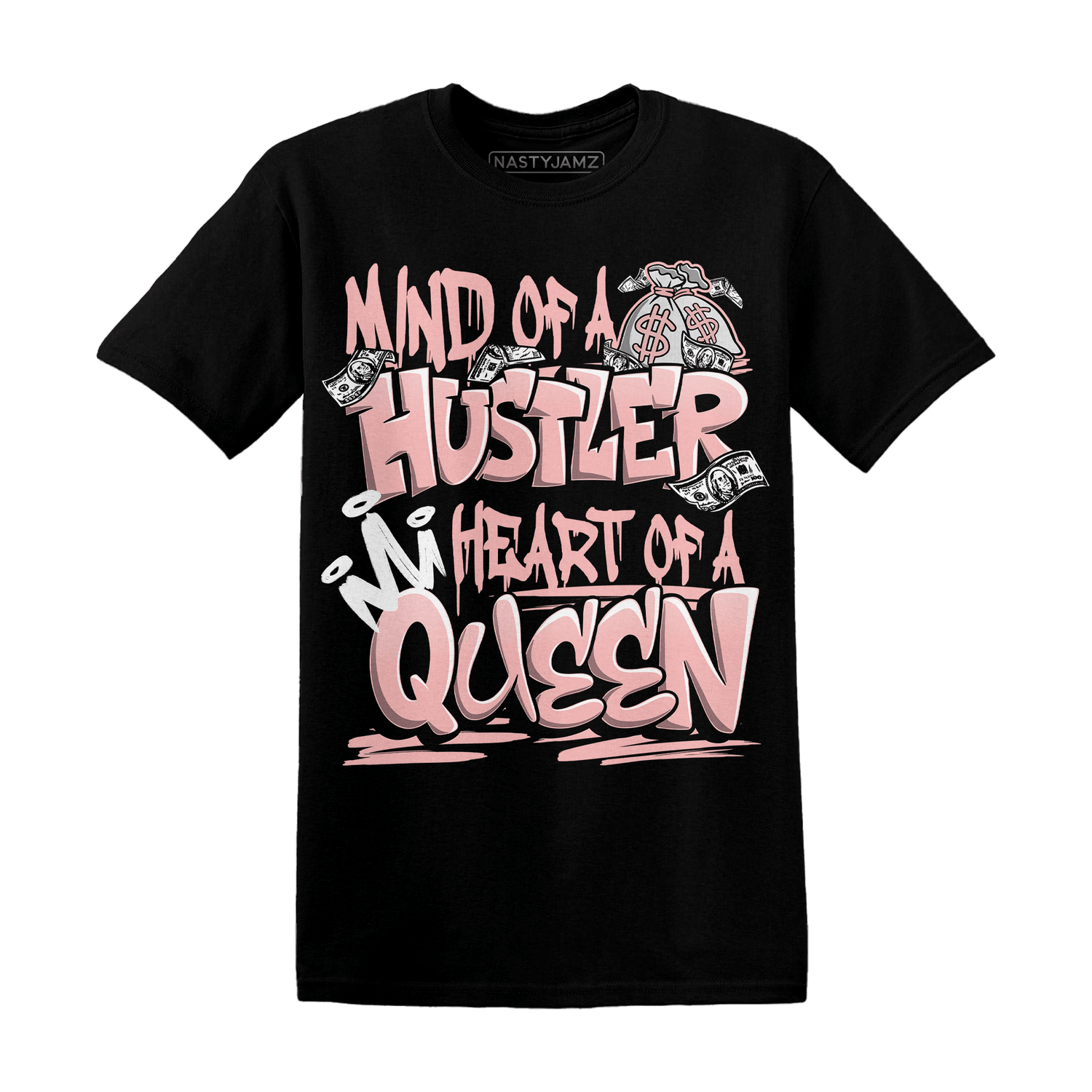 Low Legend Pink 11s T Shirt Match Hustler Heart Queen - NastyJamz