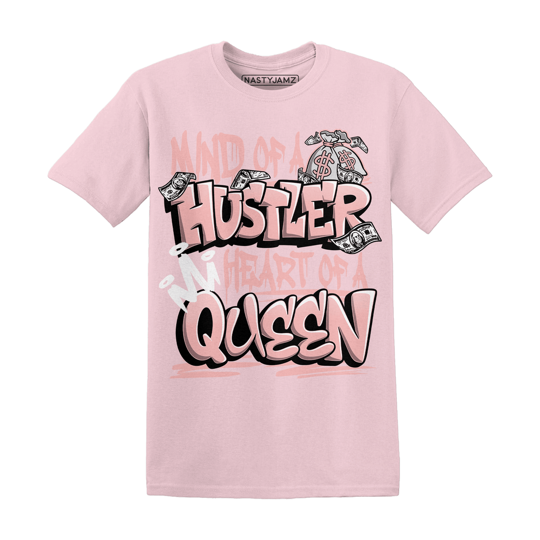 Low Legend Pink 11s T Shirt Match Hustler Heart Queen - NastyJamz