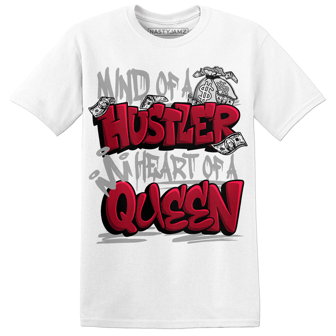 Retro Red Taxi 12s T Shirt Match Hustler Heart Queen - NastyJamz