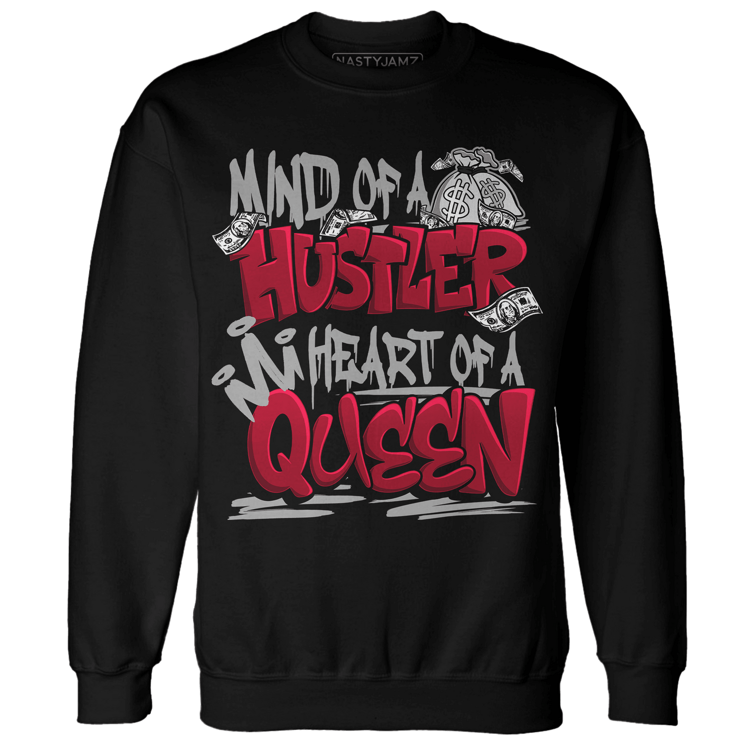 Retro Red Taxi 12s Sweatshirt Match Hustler Heart Queen - NastyJamz