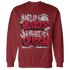 Retro Red Taxi 12s Sweatshirt Match Hustler Heart Queen - NastyJamz