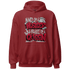 Retro Red Taxi 12s Hoodie Match Hustler Heart Queen - NastyJamz