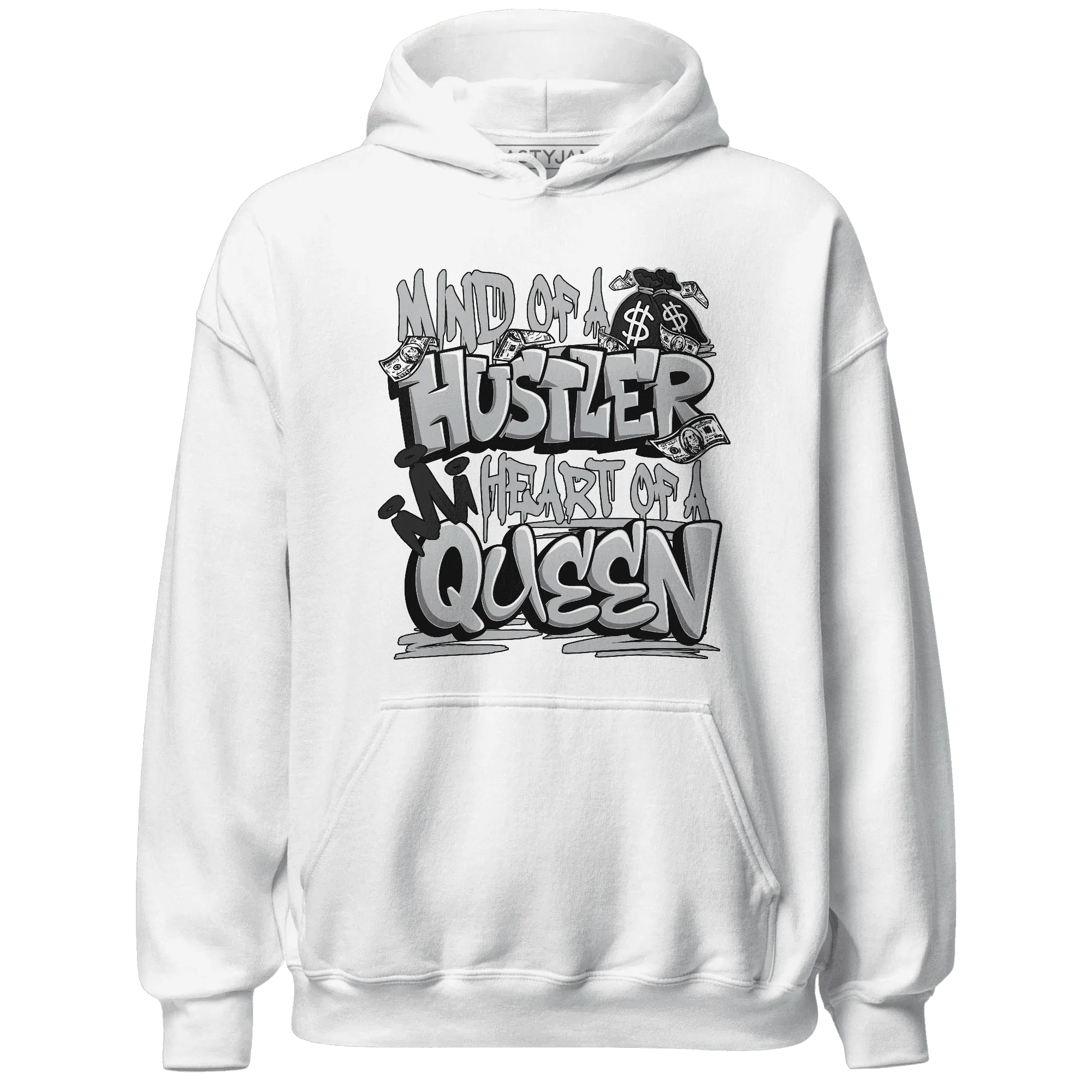 NastyJamz-Wolf-Grey-12s-Hoodie-Match-Hustler-Heart-Queen