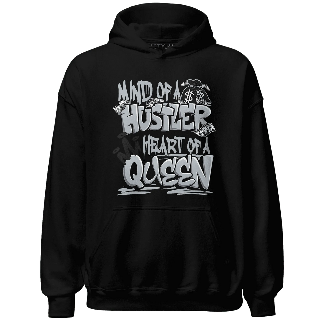 NastyJamz-Wolf-Grey-12s-Hoodie-Match-Hustler-Heart-Queen