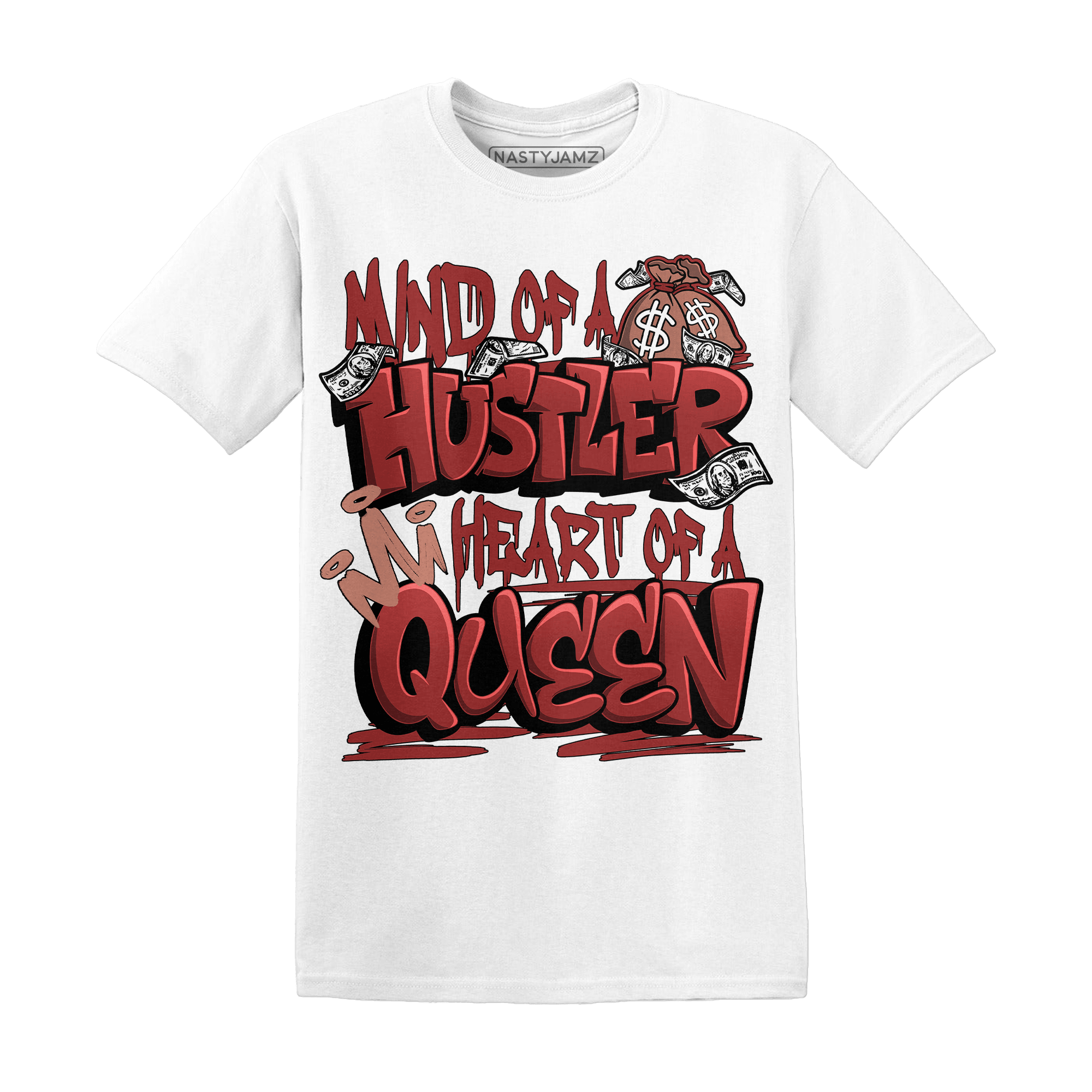 Dune Red 13s T Shirt Match Hustler Heart Queen - NastyJamz