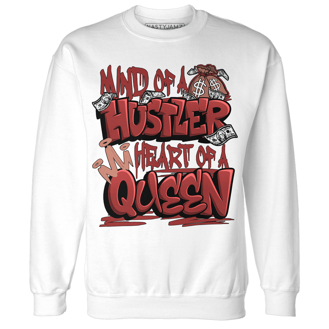 Dune Red 13s Sweatshirt Match Hustler Heart Queen - NastyJamz