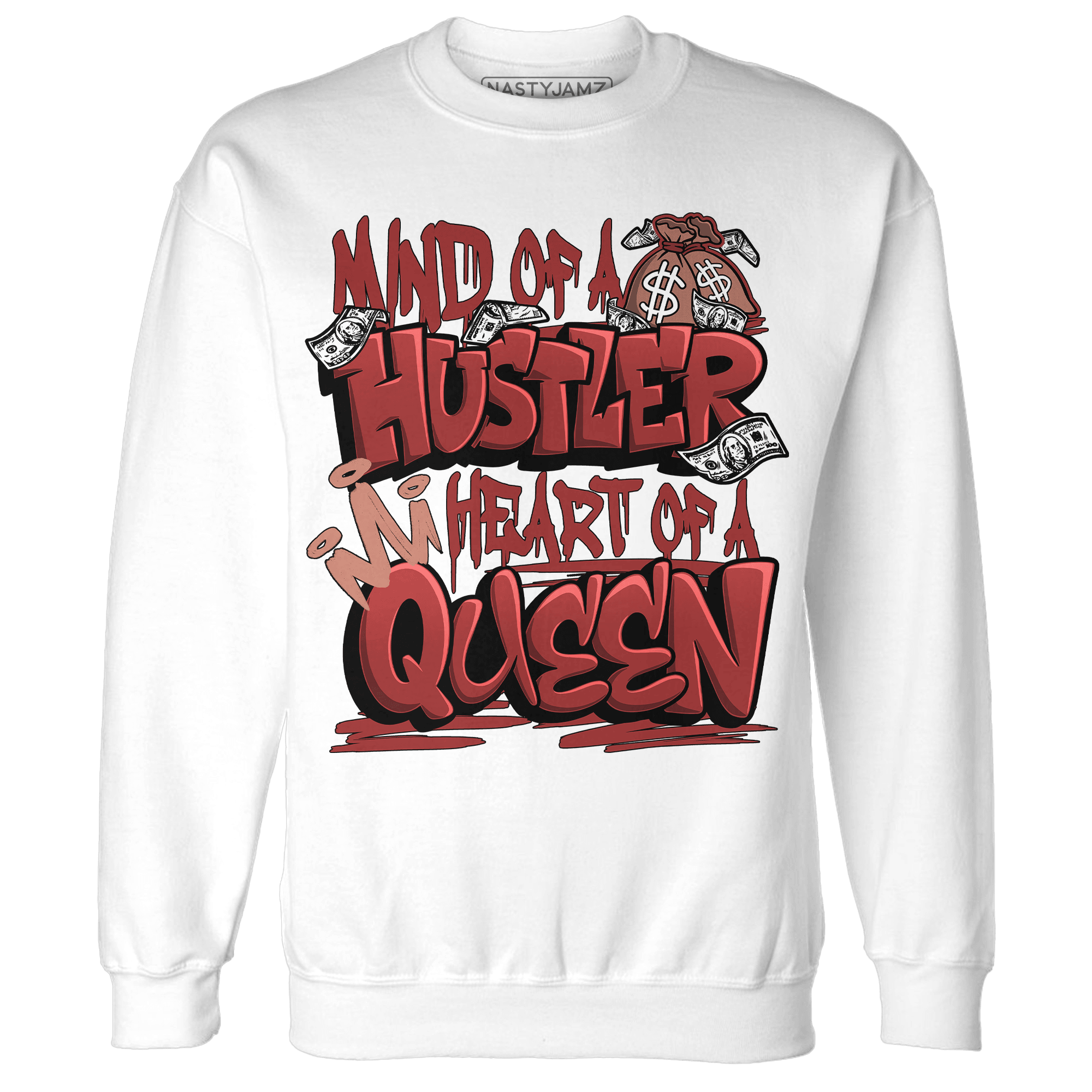 Dune Red 13s Sweatshirt Match Hustler Heart Queen - NastyJamz