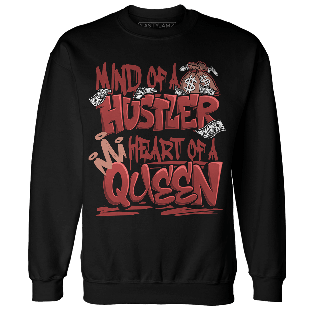 Dune Red 13s Sweatshirt Match Hustler Heart Queen - NastyJamz