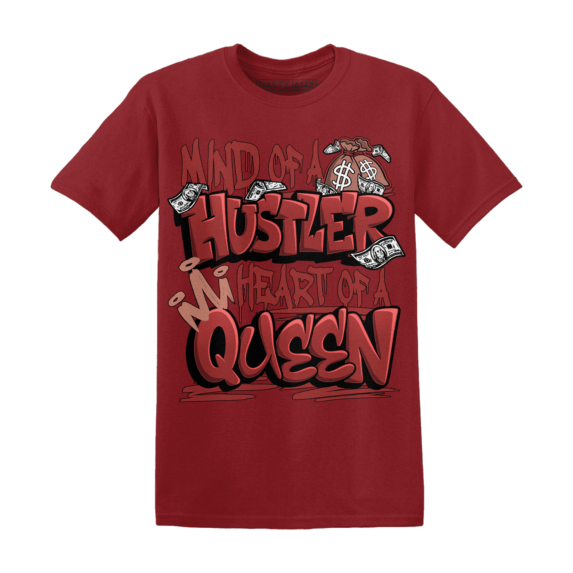 Dune Red 13s T Shirt Match Hustler Heart Queen - NastyJamz