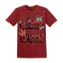Dune Red 13s T Shirt Match Hustler Heart Queen - NastyJamz