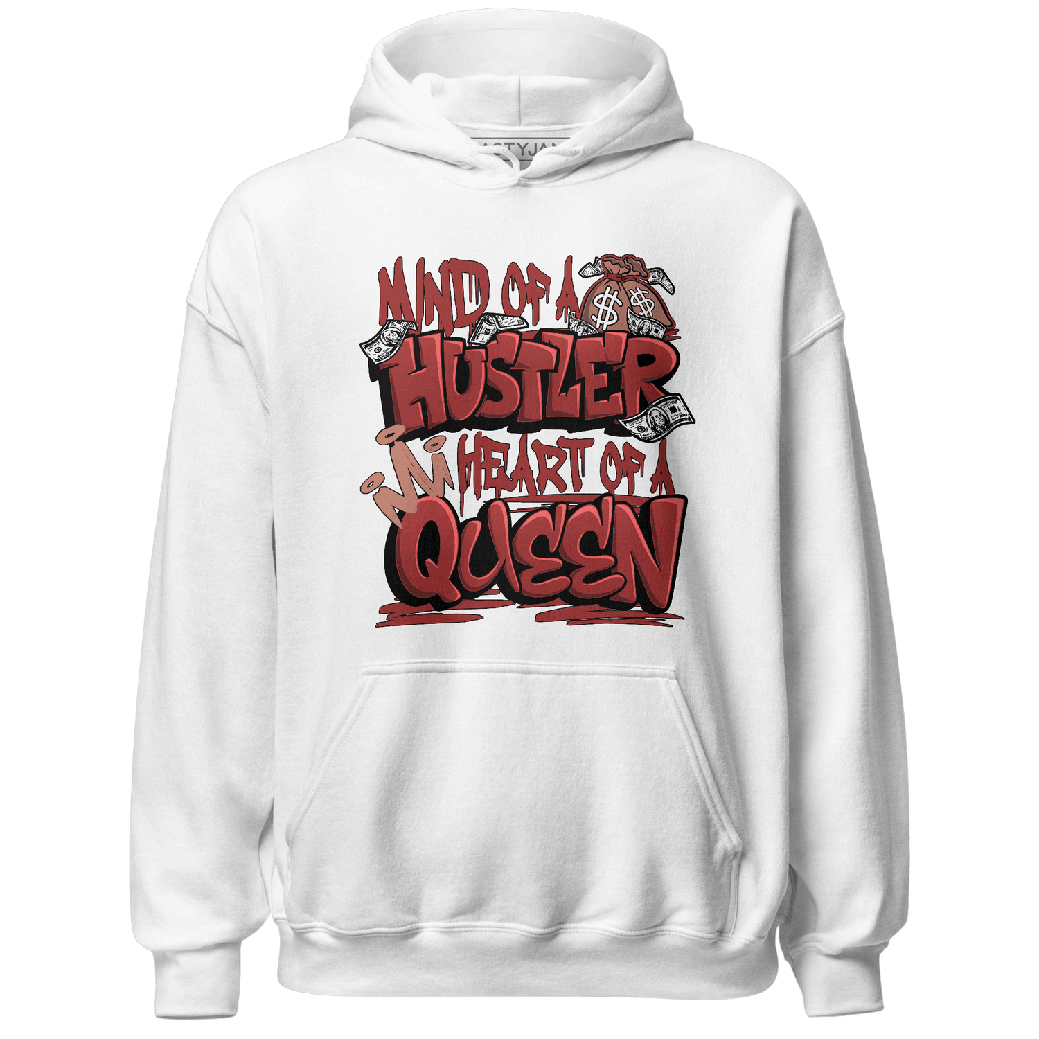 Dune Red 13s Hoodie Match Hustler Heart Queen - NastyJamz