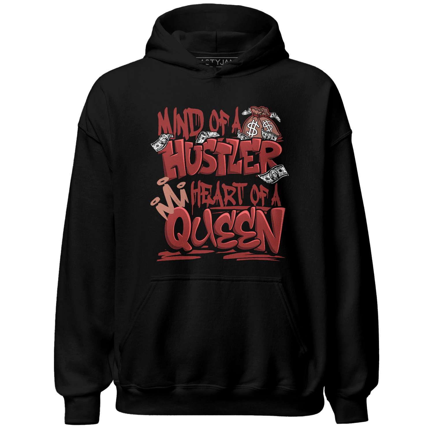 Dune Red 13s Hoodie Match Hustler Heart Queen - NastyJamz