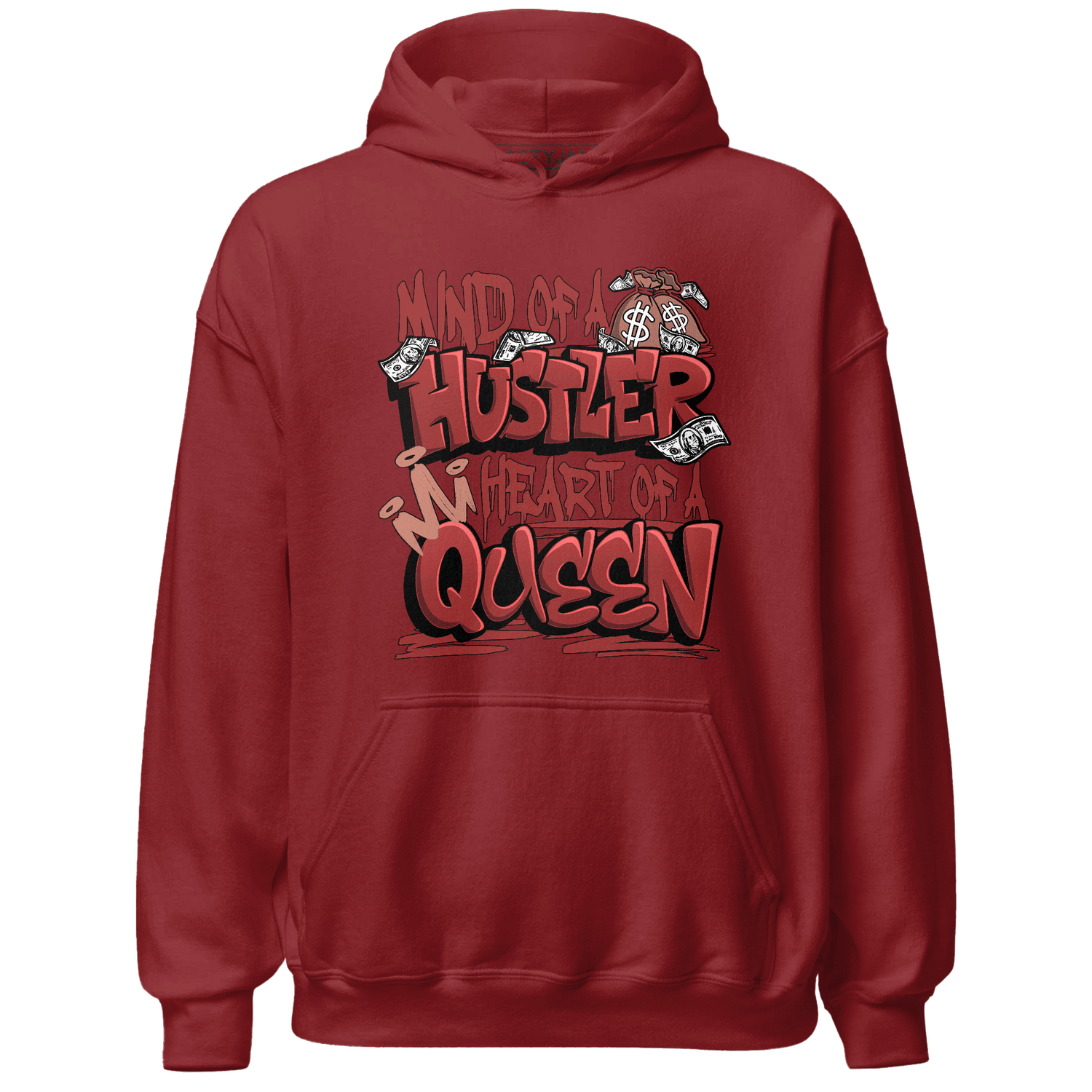 Dune Red 13s Hoodie Match Hustler Heart Queen - NastyJamz