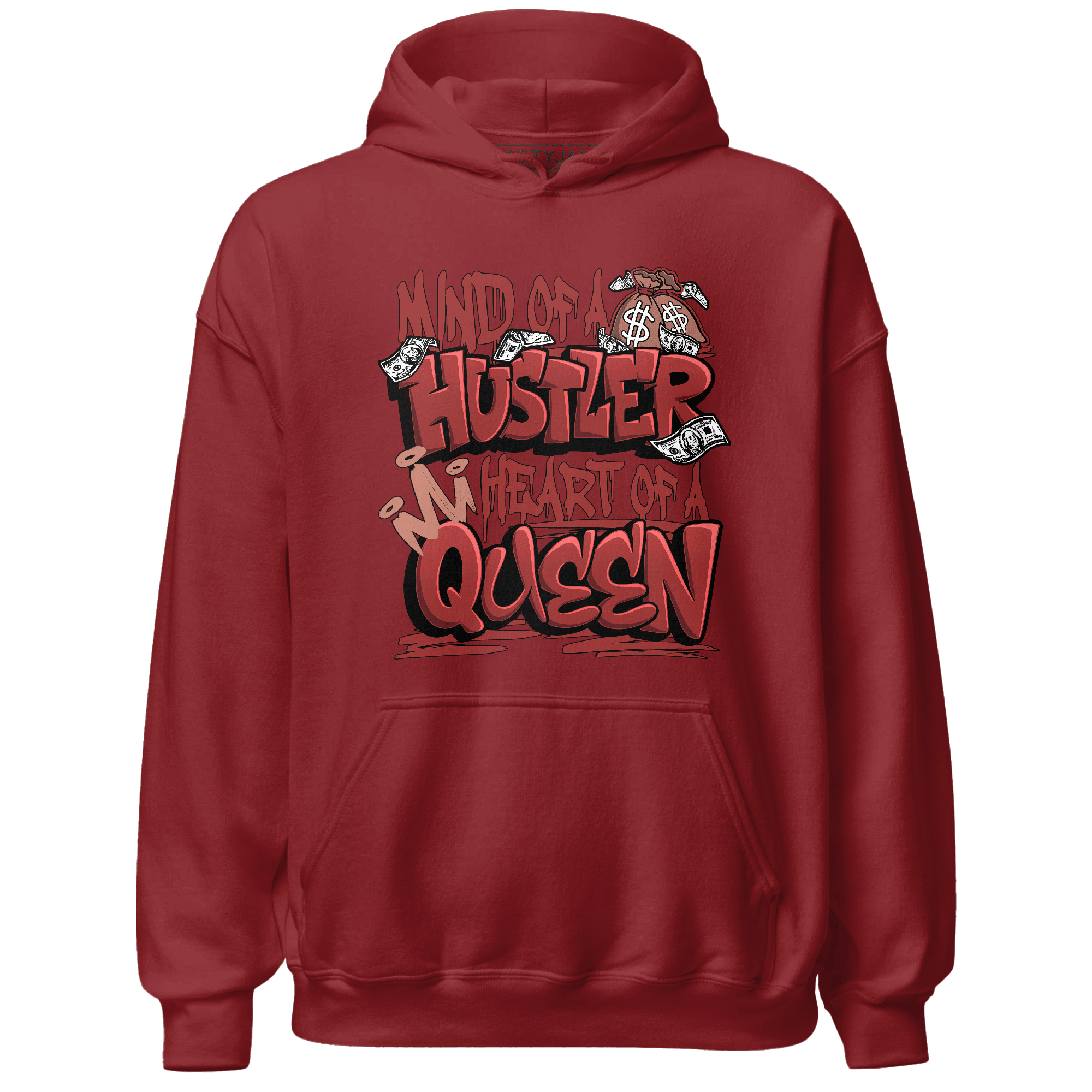 Dune Red 13s Hoodie Match Hustler Heart Queen - NastyJamz