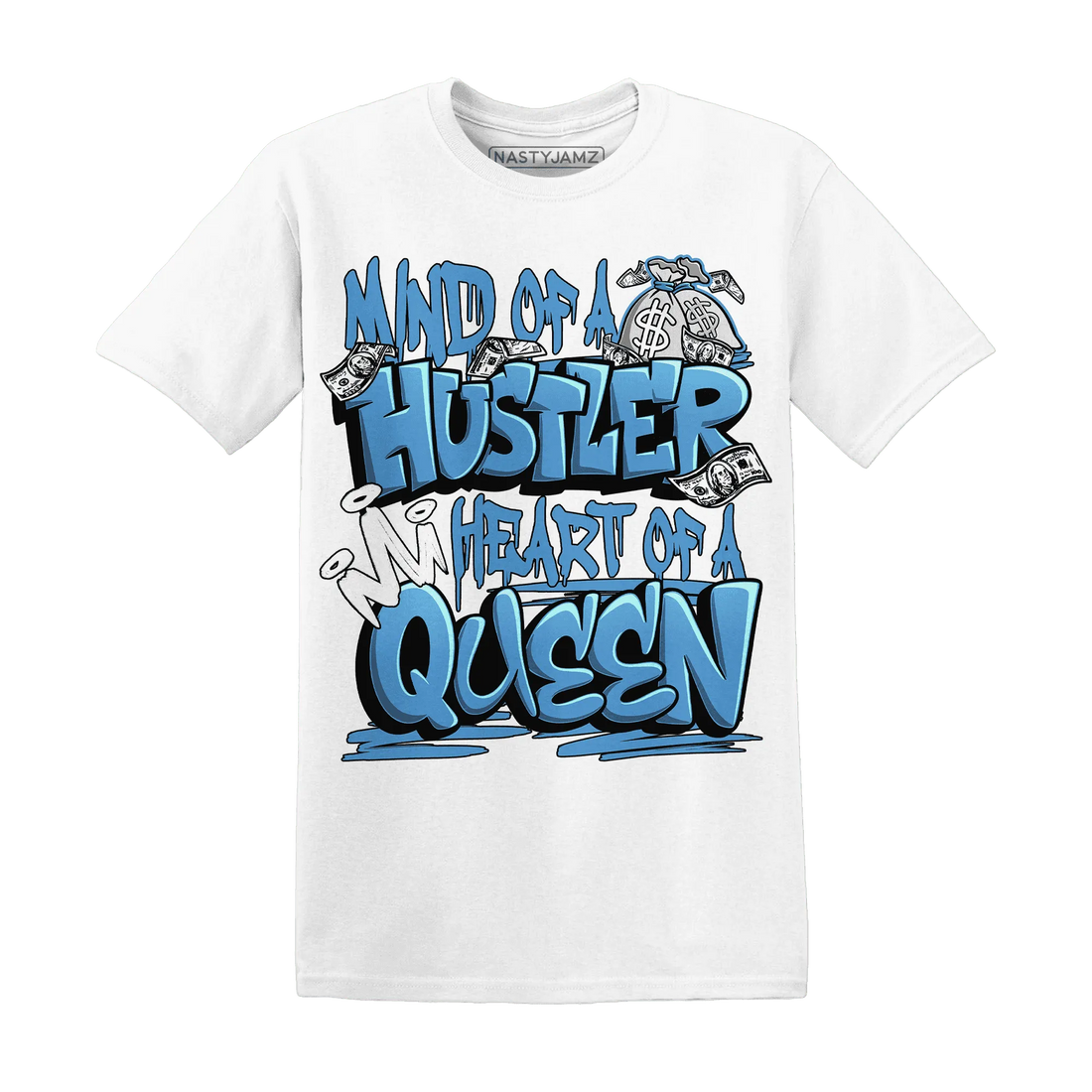 NastyJamz-Carolina-Blue-Univercitii-17s-T-Shirt-Match-Hustler-Heart-Queen