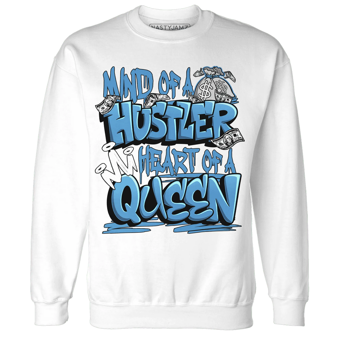 NastyJamz-Carolina-Blue-Univercitii-17s-Sweatshirt-Match-Hustler-Heart-Queen
