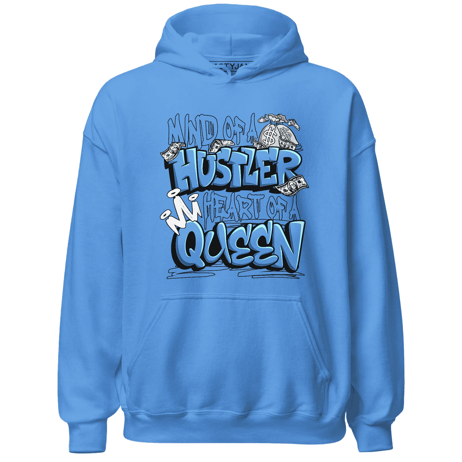 NastyJamz-Carolina-Blue-Univercitii-17s-Hoodie-Match-Hustler-Heart-Queen