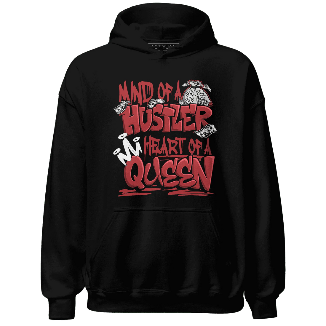 Black-Toe-Reimagined-Red-White-1s-NastyJamz-Hoodie-Match-Hustler-Heart-Queen