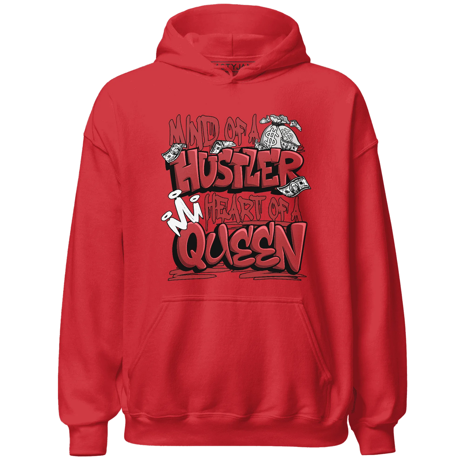 Black-Toe-Reimagined-Red-White-1s-NastyJamz-Hoodie-Match-Hustler-Heart-Queen