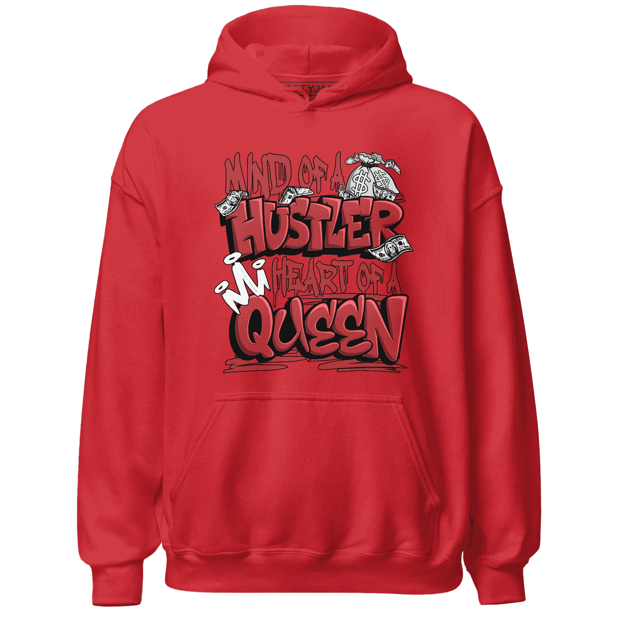 Black-Toe-Reimagined-Red-White-1s-NastyJamz-Hoodie-Match-Hustler-Heart-Queen