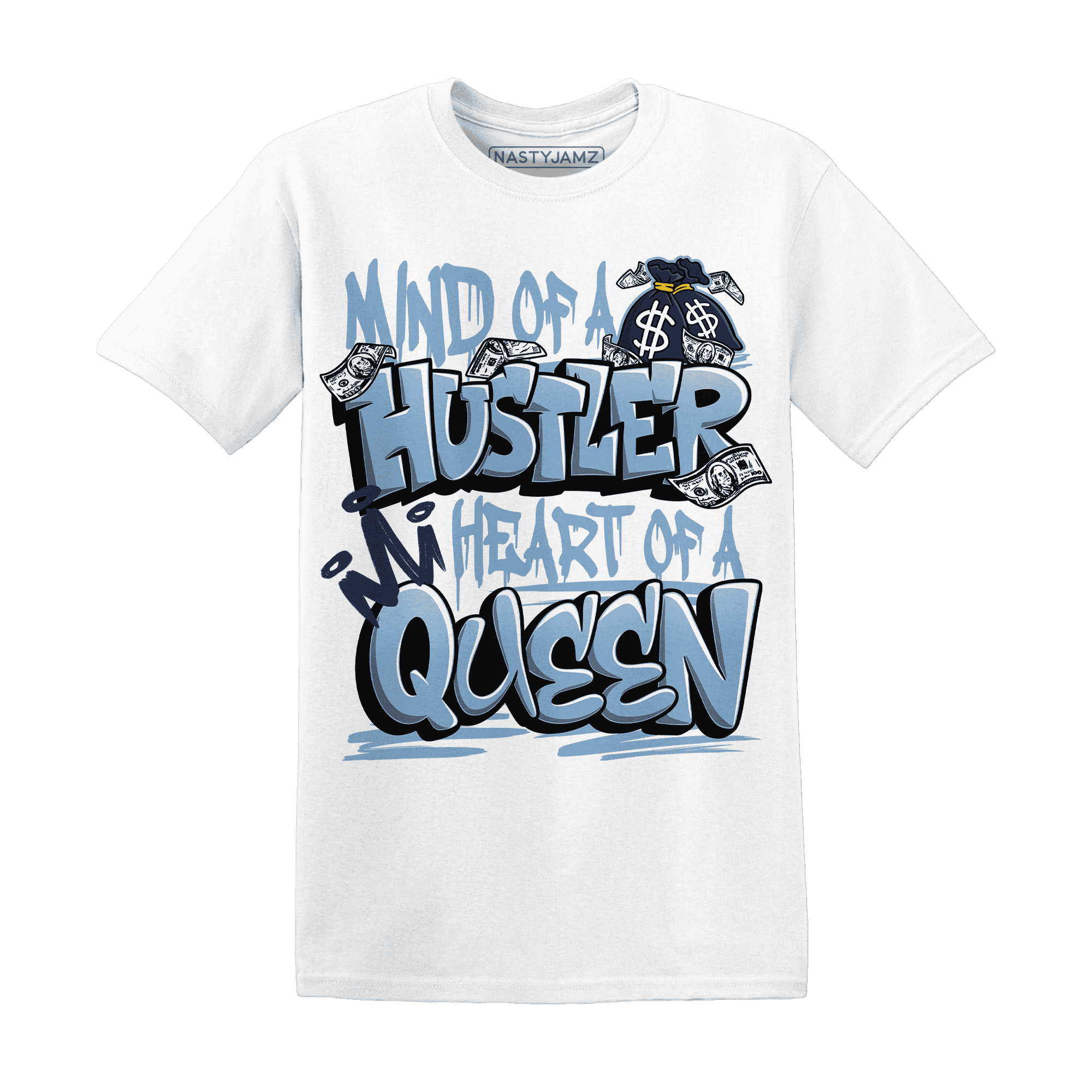 First In Flight 1s T Shirt Match Hustler Heart Queen - NastyJamz