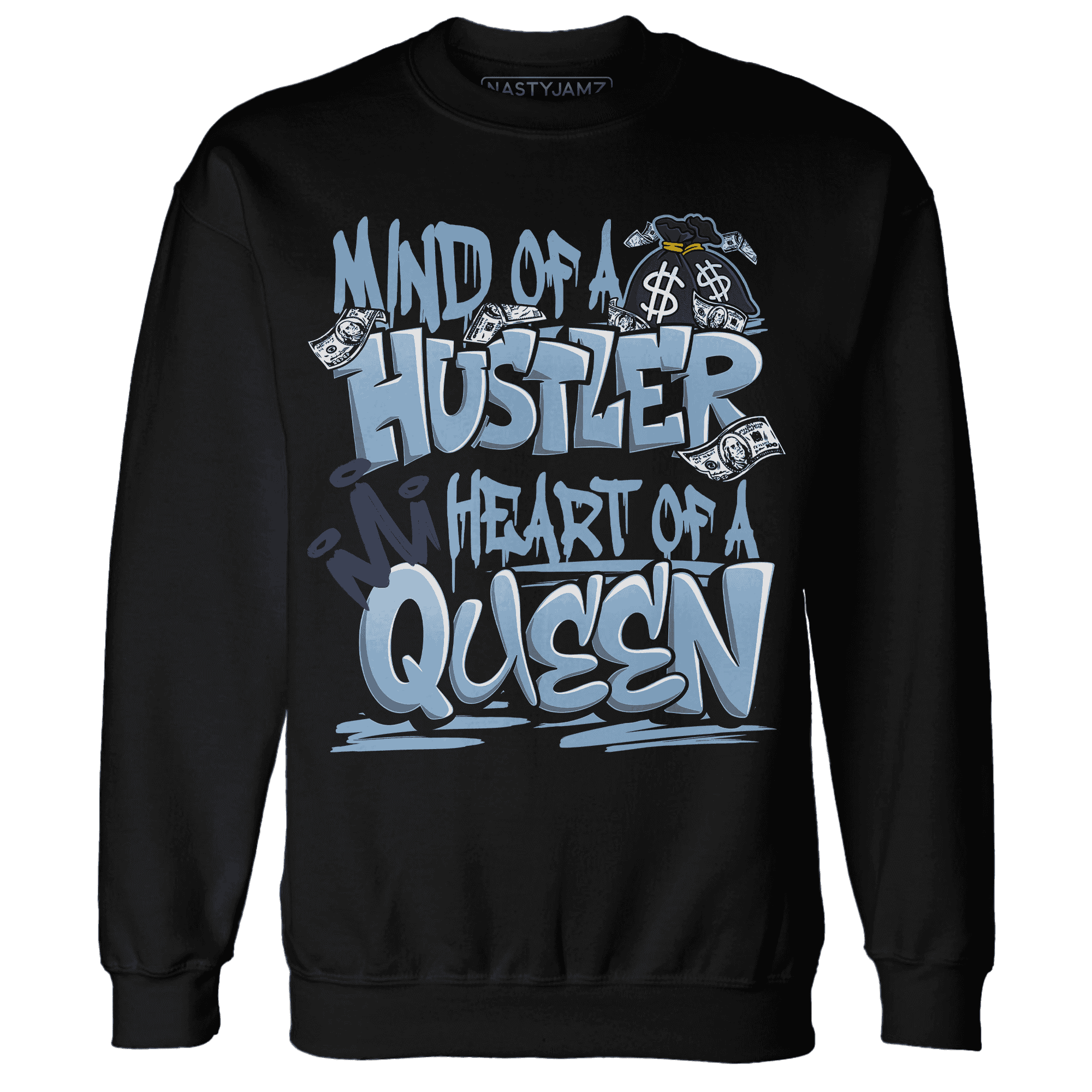 First In Flight 1s Sweatshirt Match Hustler Heart Queen - NastyJamz
