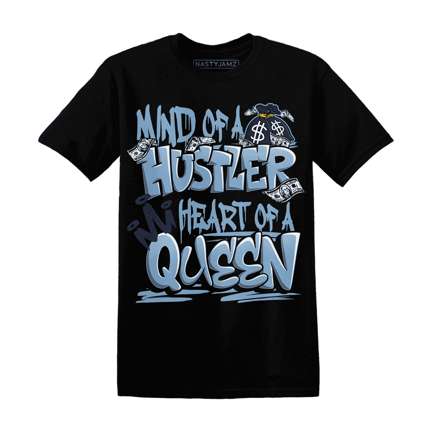 First In Flight 1s T Shirt Match Hustler Heart Queen - NastyJamz