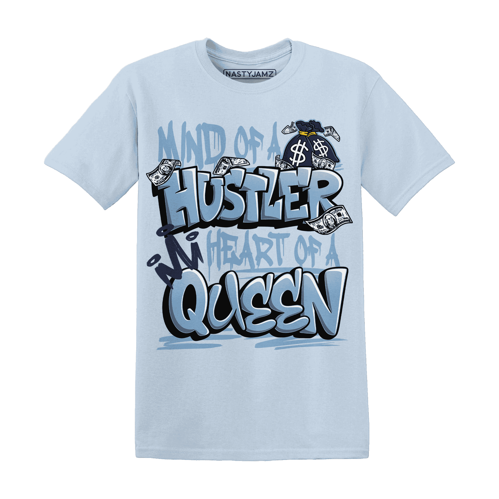 First In Flight 1s T Shirt Match Hustler Heart Queen - NastyJamz
