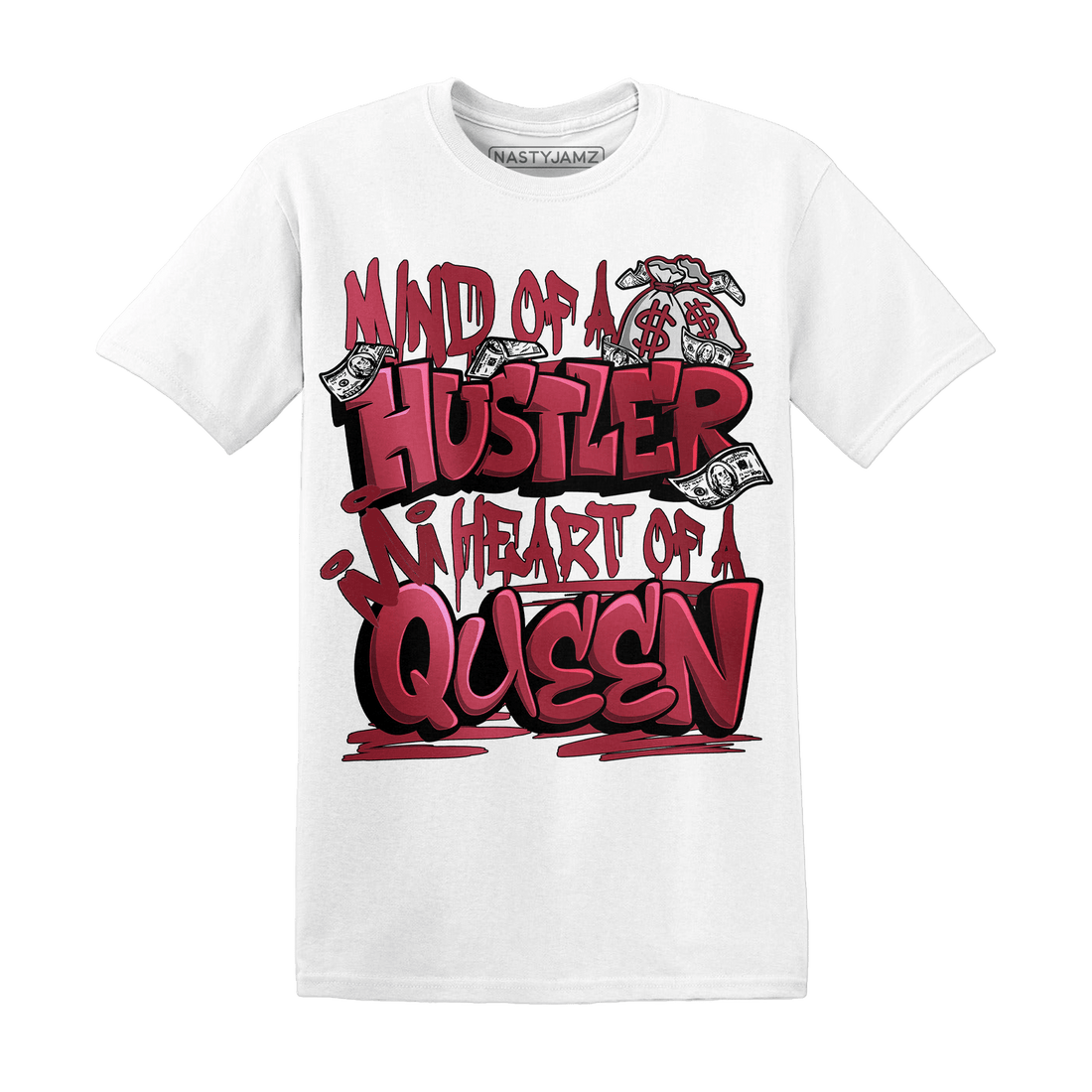 High 85 Metallic Burgundy 1s T Shirt Match Hustler Heart Queen - NastyJamz